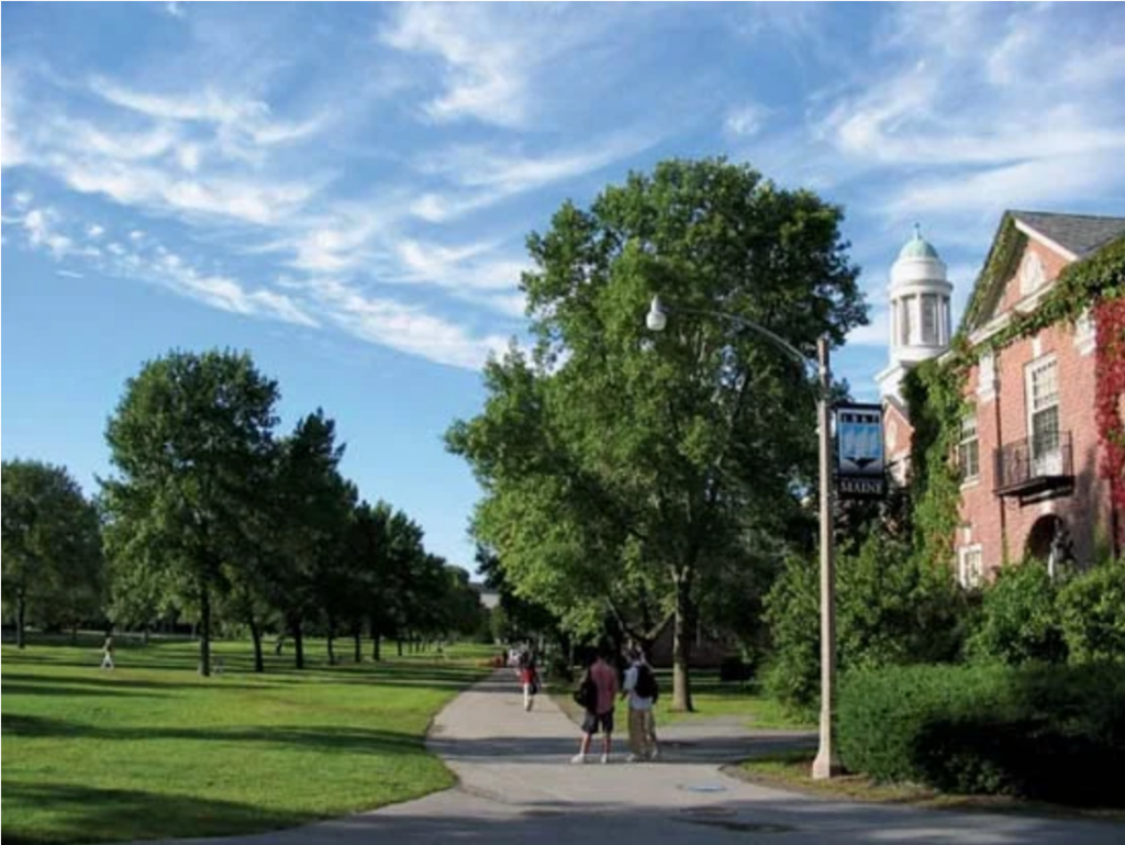 UMaine campus near Stevens Hall