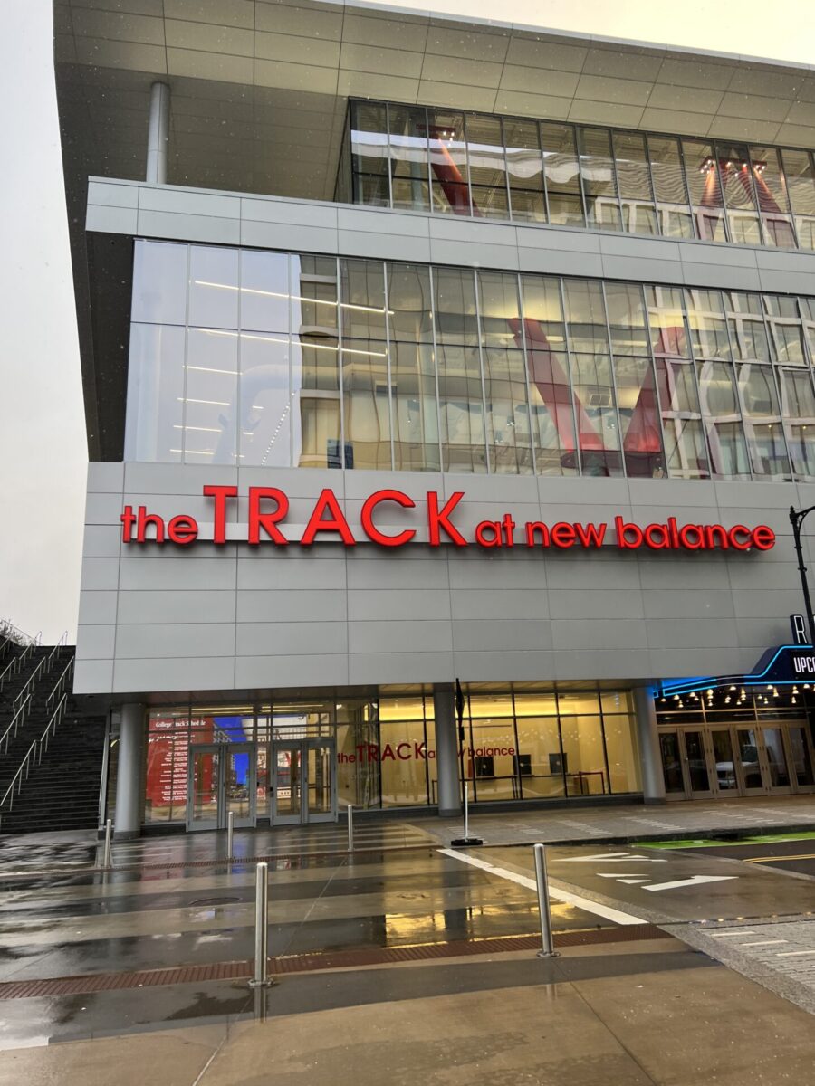 photo of The TRACK at New Balance sign