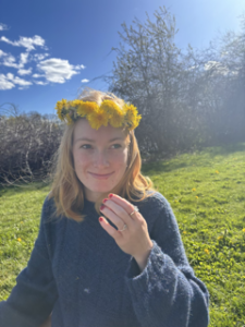 Emma with crown of dandelions