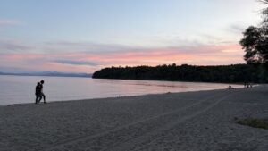 Beach in Burlington, Vermont